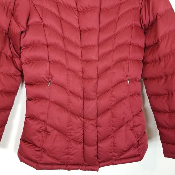 Patagonia Women Downtown Loft Jacket Down Fill Puffer Sz S Zip Up Maroon Winter - Picture 3 of 10